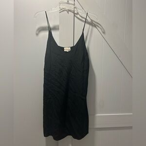 Wilfred Free Spaghetti Strap Black Dress Size Small